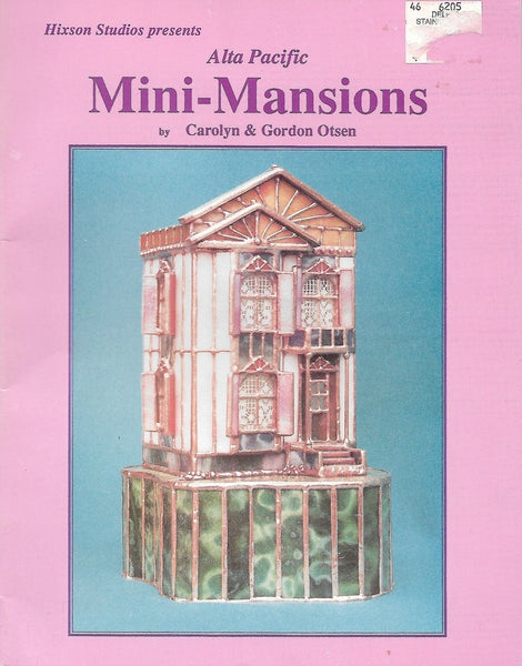 Rare 1992 Mini-Mansions Book Stained Glass Pattern Book OOP - Delightful miniature patterns!