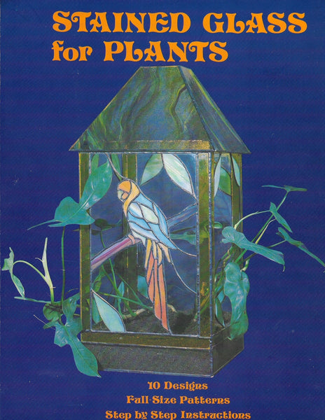 Rare Vintage 1977 'Stained Glass for Plants' Hidden House Malmstrom - Planters Terrariums - 10 amazing patterns! Read listing description!