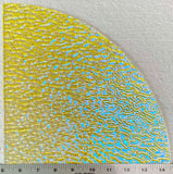 Quarter (1/4) sheet - CBS Clear 90 COE Yellow Blue Dichroic Glass