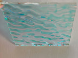 CBS Clear Candy Apple Red CAR Thin Ripple 90 COE Dichroic Glass - 5 Sizes available!