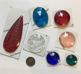 Faceted and Specialty Stained Glass Jewel Assortment - A Rainbow of Colors and Sizes!!