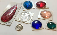 Faceted and Specialty Stained Glass Jewel Assortment - A Rainbow of Colors and Sizes!!