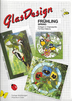 1990 GlasDesign 'Spring' Stained Glass Patterns ~ Great Bird and Flower patterns!