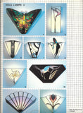 OOP 1989 GlassDesign 'Wall Lamps 2' Stained Glass Patterns - Amazing 3D lampshades